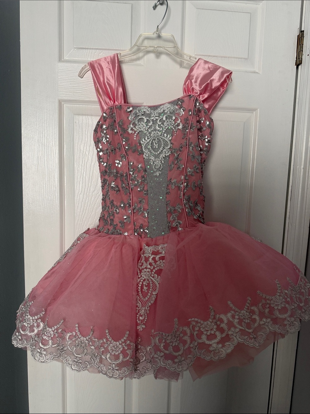 Weissman Pink Ballet Tutu with Silver Sequin Embellishment